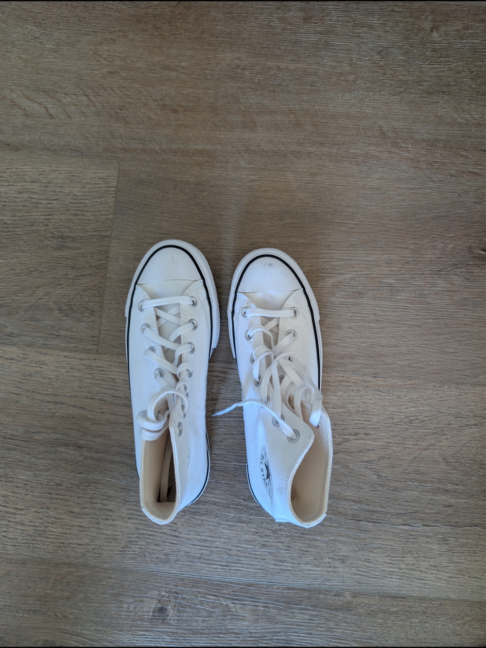 Converse Chuck Taylor Platform White High-Top Canvas Sneakers